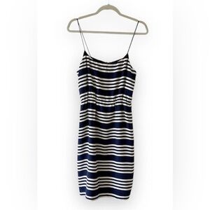 J Crew Black Label Silk Spaghetti Strap Slip Dress Size 2 Vacation Cruise Spring